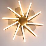 Modern Led Ceiling Fan Light Nordic Bedroom Kitchen Living Room Restaurant