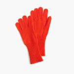 Conductive Finger Long Cashmere Gloves , Plain Soft Womens Knit Gloves
