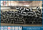 Customized Steel Electric Pole With Base Plate Transmission Lines