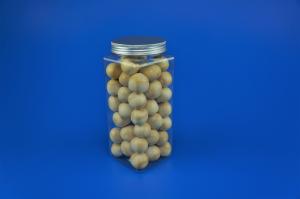 Quality Food Grade Square 811ml Transparent Pet Biscuit Jar wholesale