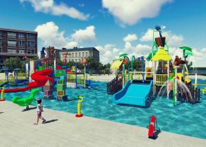 Quality Swimming Pool Project Aqua Park Design Interactive Spray Park Equipment wholesale