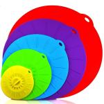 Food Fresh Silicone Cooking Lids For Bowls , Eco - Friendly Silicone Cup Lids