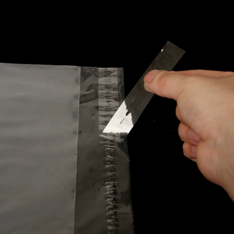 Durable Plastic Poly Bag For Clothes Self Adhesive Seal Bag LDPE Material Structure
