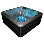 Outdoor Acrylic Hot Tub Whirlpool Massage Bathtub With cascading waterfall and