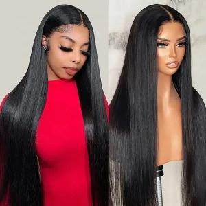 Quality Straight Texture Human Hair Lace Wig Hand Made Customizable wholesale