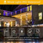 200LED Leather Wire Fairy Light Outdoor Waterproof Solar Decorative String
