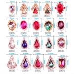 NEW Arrival Red Crystals 8*6mm Bow Nail Charm- Nail Charms- Nail Jewelry- Nail
