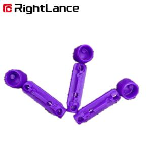 Quality Disposable Stainless Steel Twist Blood Lancets 28 Gauge Purple wholesale
