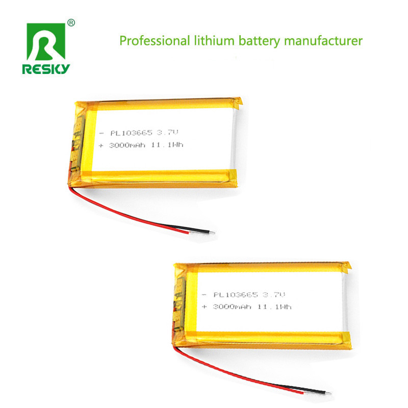 Power Lipo Battery Cell 103665 3.7v 4.2v 3000mAh 11.1wh Rechargeable Lithium Ion Battery Cell