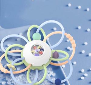 Quality Newborn Baby Manhattan Silicone Hand Grab Ball Toy Soft Silicone Dental Glue Soundmaking Preschool Soothing Device wholesale