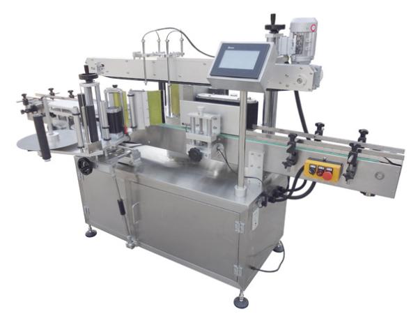 2.0KW Flat Square Round Bottles Automatic Sticker Labeling Machine Double Sided