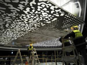 Quality High Strength Perforated Aluminum Ceiling Tiles Various Colors 3.0-6.0 mm Thickness wholesale