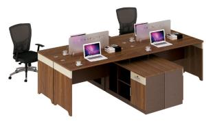 Quality modern 4 seats wood office workstaion table office furniture wholesale