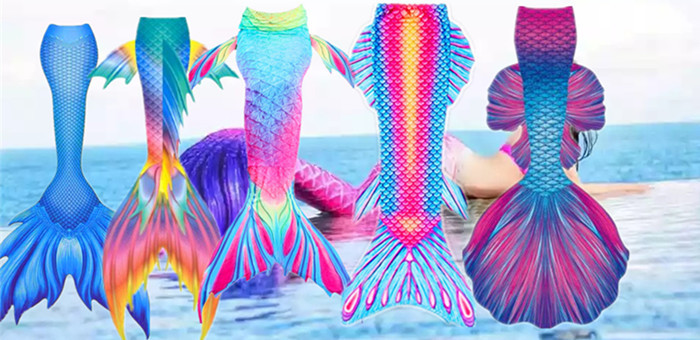 Breathable Adults Silicone Mermaid Tail Swimming Pink , Blue , Green Color