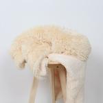 Polyester Brushed Fake Fur Throws Long Pile / Pv Fleece Knitted Blanket Candy
