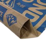 20kg Multiwall 3 Ply Paper Bags Waterproof Cement Packaging Bags With Adhesive