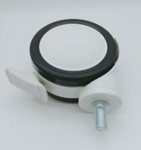 Quality hospital bed wheel with screw stem 3 inch wholesale