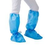 80gsm Disposable Boot Cover , Blue Booties Shoe Covers 45x36cm