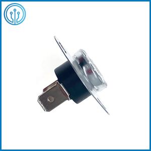 Quality 6.3mm Vertical Bimetal Thermostat Switch 10A 250V 60 Degree NC Manual Reset wholesale