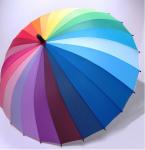 Rainbow Straight 24 Ribs Windproof Golf Umbrellas