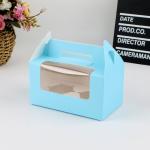 Recyclable Bread Cake Bulk Bakery Boxes Packaging Pink White Brown