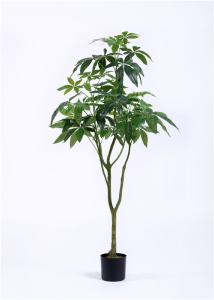Quality Money Tree Artificial House Plants , Artificial Trees For Living Room Environment Friendly wholesale