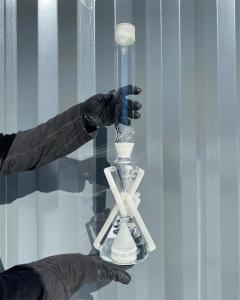 Quality Classic Glass Bong Beaker Colorful Cone Percolator Hookah Water Pipe wholesale