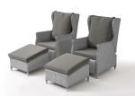 PE Rattan Outdoor Leisure Chairs Set For Gardern Relaxing Time