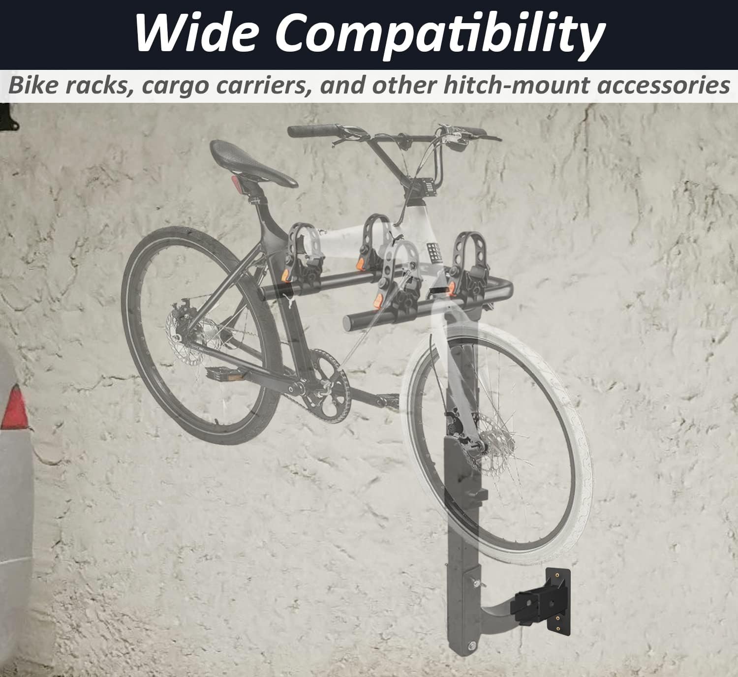 Standard Bike Rack Hanging Garage Organizer Trailer Heavy Duty Hitch Wall Mount Holder