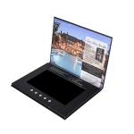 Hard cover video flyer marketing 10 inch LCD video book for event invitation