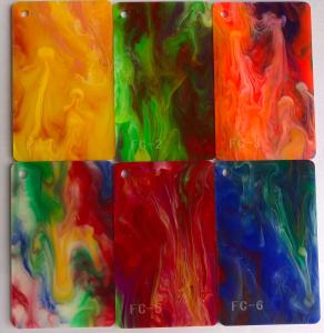 Quality Sawed Drilled 4ft × 8ft Painting Oil Paint Pattern Acrylic Sheet wholesale