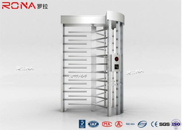 High Security Full Height Turnstile Access Control 30 Persons / Minute Transit