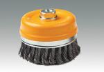 Cup brushes twisted wire