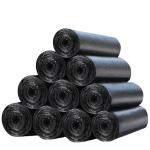 Industrial Household Trash Bag Roll Extra Thick Heavy Duty Black Garbage Bag Bin