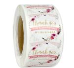 Hot Pink Thank You Sticker Labels 2 Inch 3 Inch For Packaging OEM