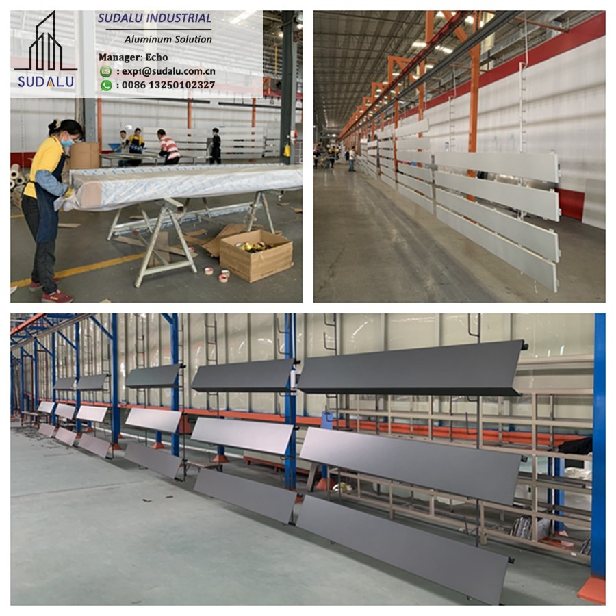 SUDALU White Color Aluminum Ceiling Decoration Panel OEM design Metal Panel from China Panel Factory