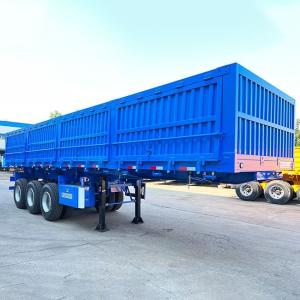 Quality TITAN 3 Axle 33CBM Side Dump Trailers for Sale Near Me | Side Dump Semi Trailer wholesale