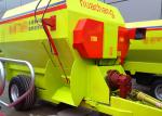 High Efficiency Sanitary TMR Feed Mixer , 7CBM Cattle Feed Mixer Green Color