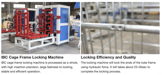 Vertical Double Station IBC Frame Bending Machine In IBC Cage Frame Production Line