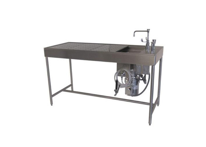 Flexible And Stable Mortuary Refrigeration Units Stainless Steel Morgue Table