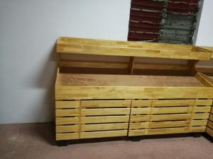 Quality 2 Layers Promotion Supermarket Display Stands Wood Storage Shelves Banana Display Rack wholesale