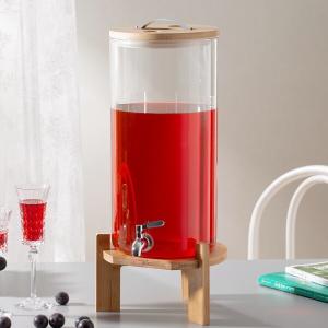 Quality Large 2.5 Gallon Clear Glass Beverage Dispenser With Metal Spigot wholesale