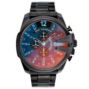 Quality Quartz Movement Large Dial Mens Wrist Watches Stainless Steel Case wholesale
