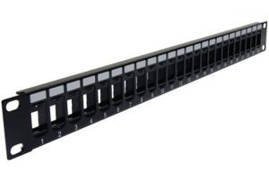 China Blank Keystone High Density Patch Panel 24-Port on sale