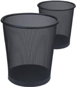 Quality Net Metal Guestroom Hotel Waste Bins Single Layer Round Open Top wholesale