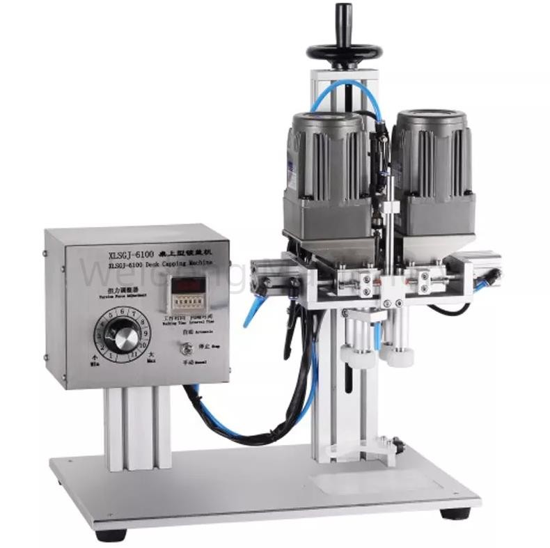 Semi Automatic Screw Capping Machine For Essential Oil Eye Drop Table Top 40pcs / min
