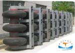 Black Marine Safety Equipment , Wheel Roller Marine Rubber Fender