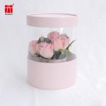 128-210Gsm C2S Paperboard Flower Bouquet Gift Box With PVC Window