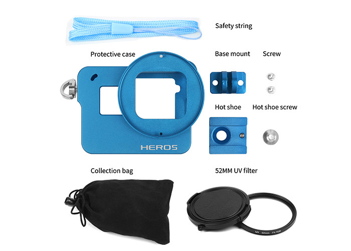Stable No Deformation Sports Camera Accessories Colorful Housing Case For Gopro Hero 5