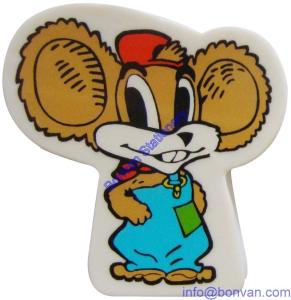 Quality plastic cartoon eraser,plastic rubber eraser,customized cartoon eraser wholesale